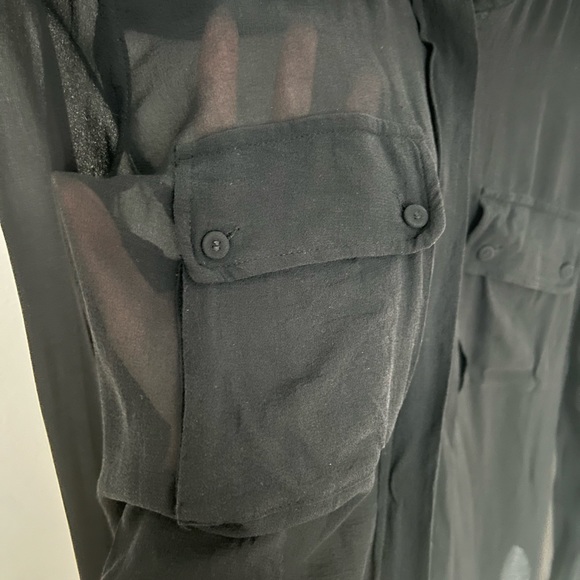 Wilfred Sheer 100% Silk button up blouse - Picture 2 of 3